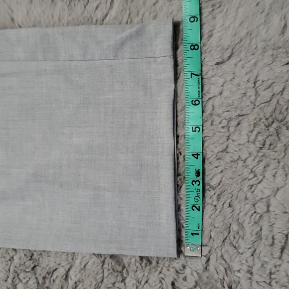 Light gray mid rise loose fit trousers - Picture 12 of 17